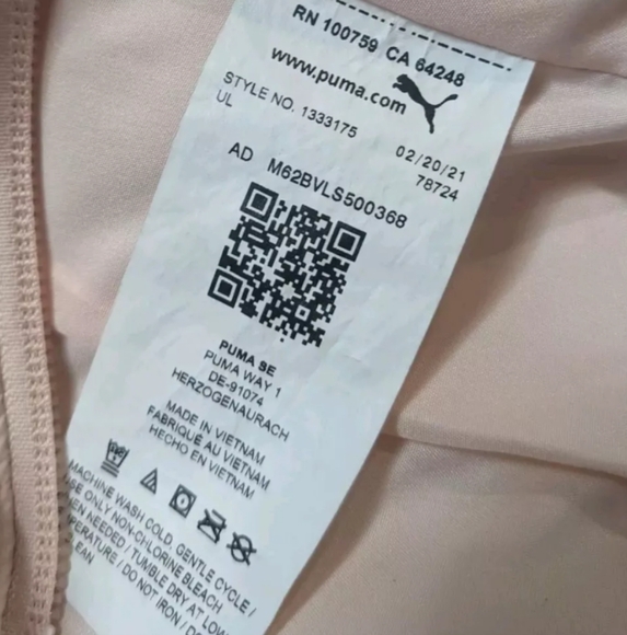 Puma vest women's size 10 Medium puffer Pink M - Picture 10 of 11